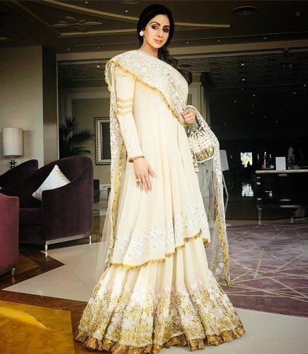 Sridevi in Manish Malhotra Fashion