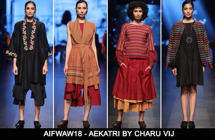 Aekatri by Charu Vij at AIFWAW 2018