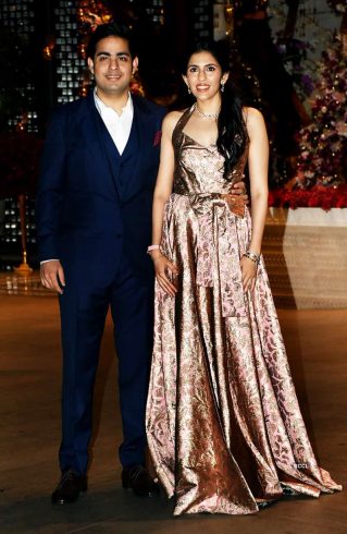 akash ambani and shloka mehta post engagement party