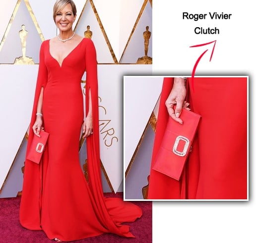 Allison Janney with Roger Vivier Clutch