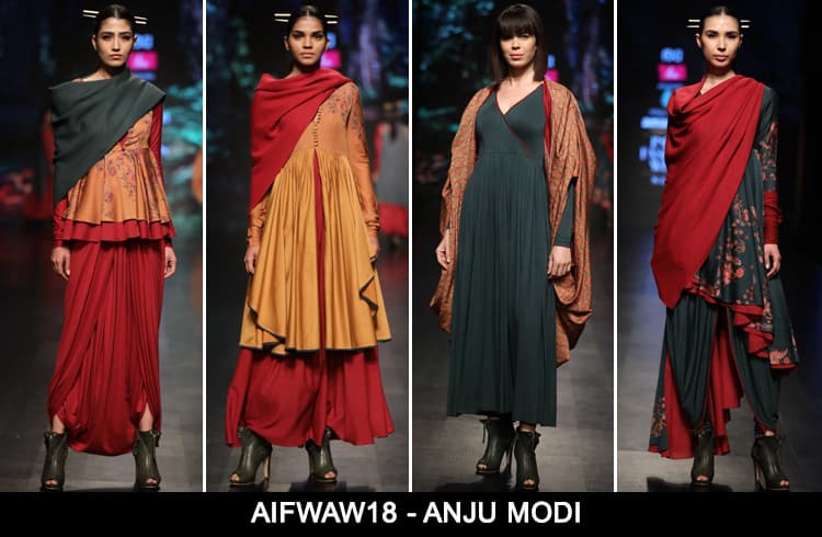 Anju Modi at AIFWAW 2018