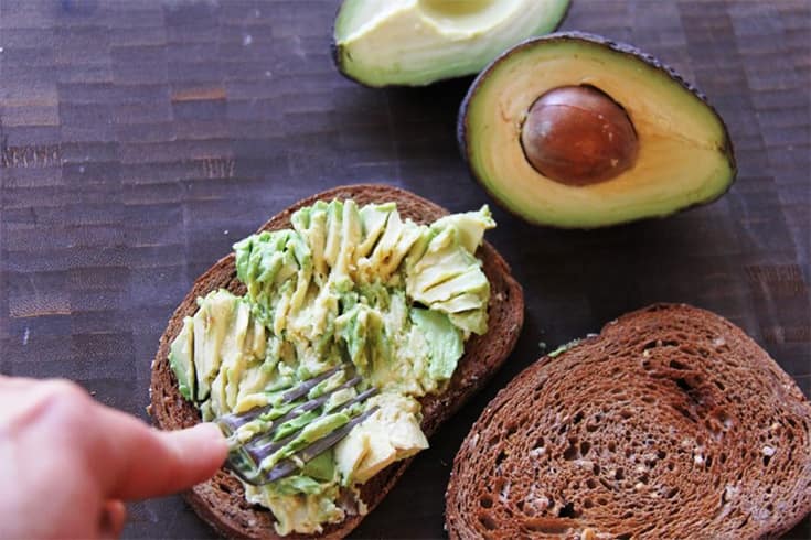 Avocado on Whole Wheat Toast