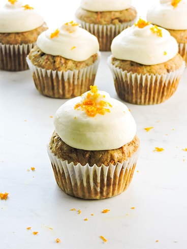 Carrot Cupcakes with Cream Cheese Frosting