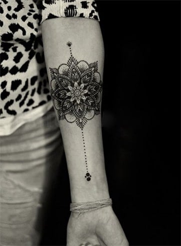 Dot Work Tattoo Mandala