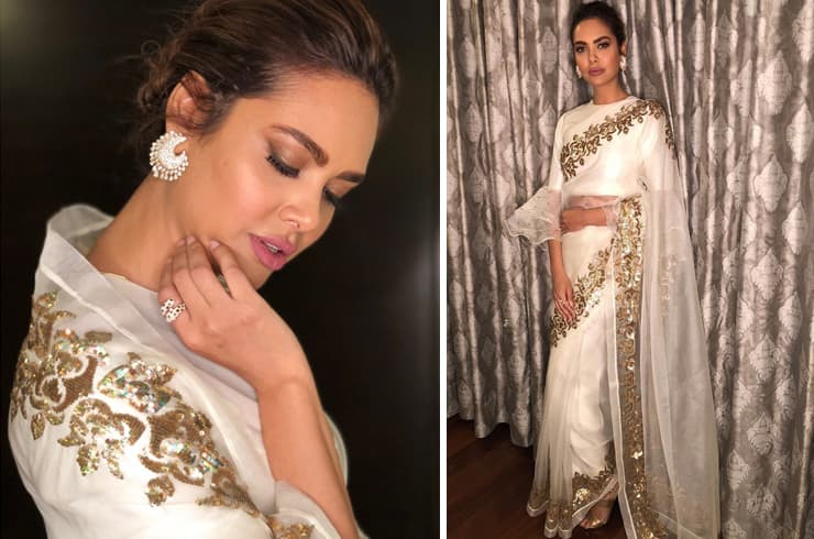 Esha Gupta in Ranian Sari