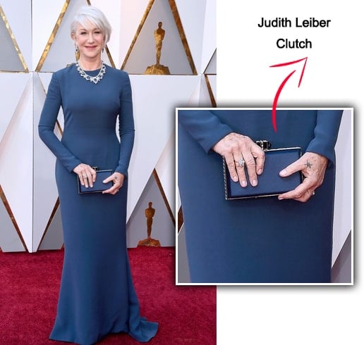 Helen Mirren with a Judith Leiber Clutch