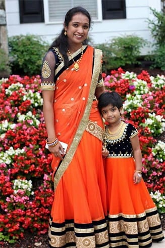 Indian Mother Daughter Outfits