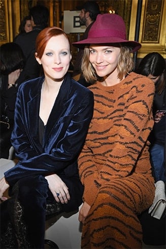 Karen Elson and Arizona Muse at the Stella McCartney show