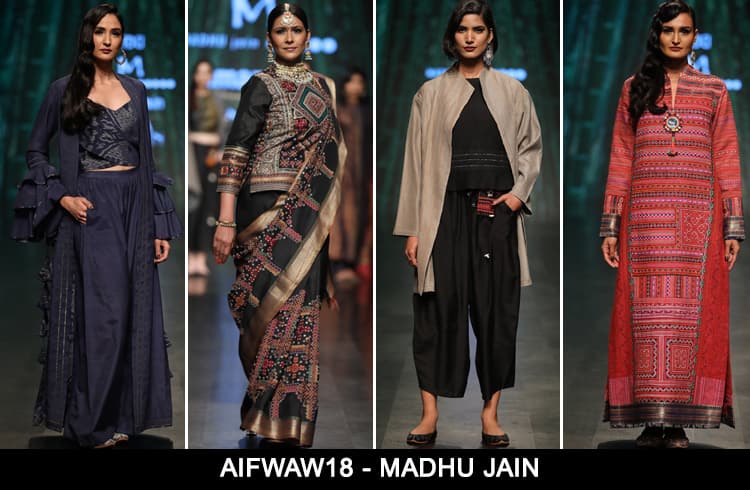 Madhu Jain at AIFWAW 2018