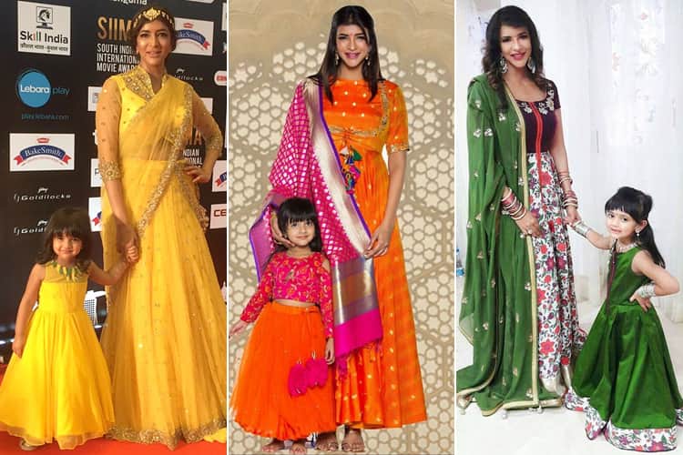 Manchu Lakshmi Nirvana Matching Dresses