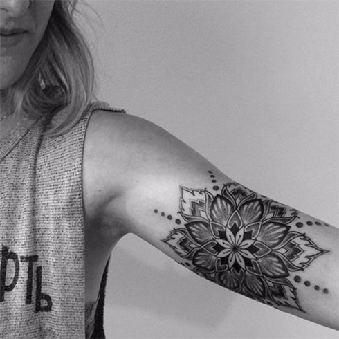 Mandala Dot Work Tattoo