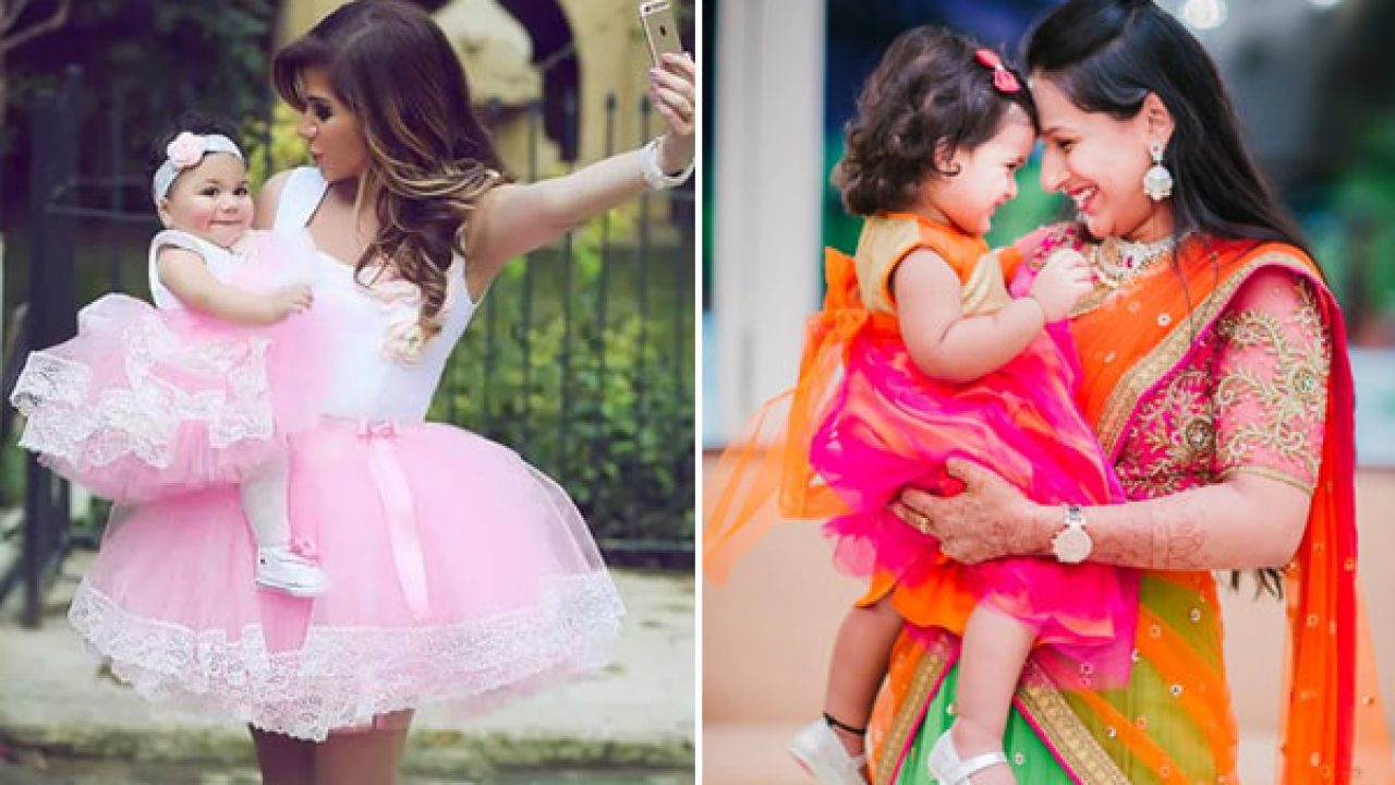 mother and daughter similar dresses