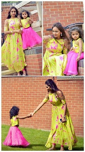 mother and kid dress