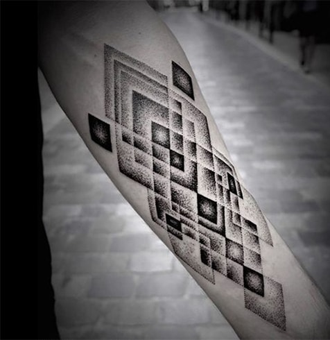 Optical Illusion Tattoo