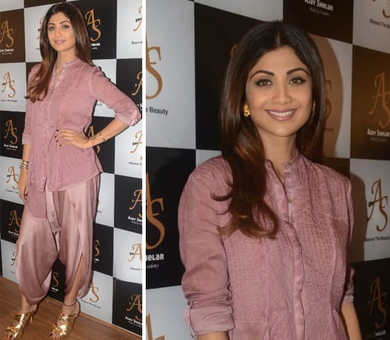 Shilpa Shetty at makeup studio launch