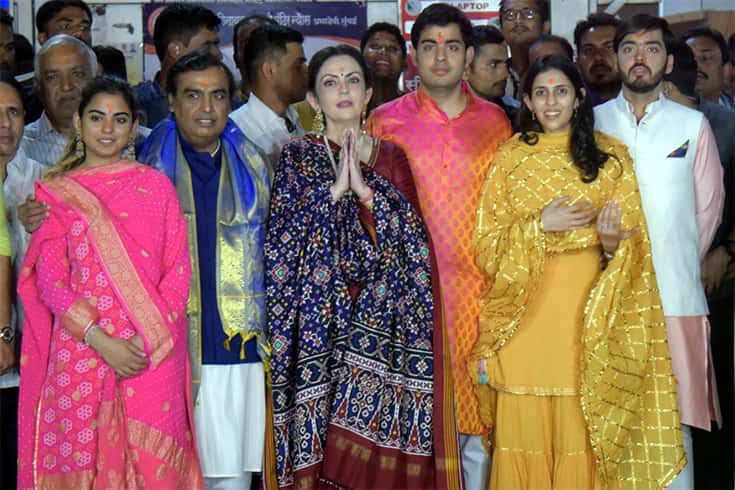 Shloka Mehta and Akash Ambani Engagement