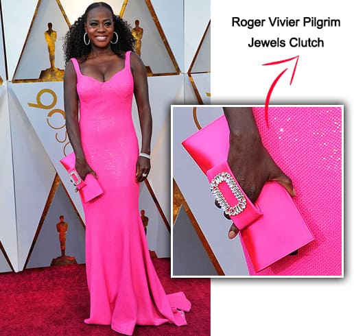 Source: purseblog.com Viola Davis Roger Vivier Pilgrim Jewels Clutch