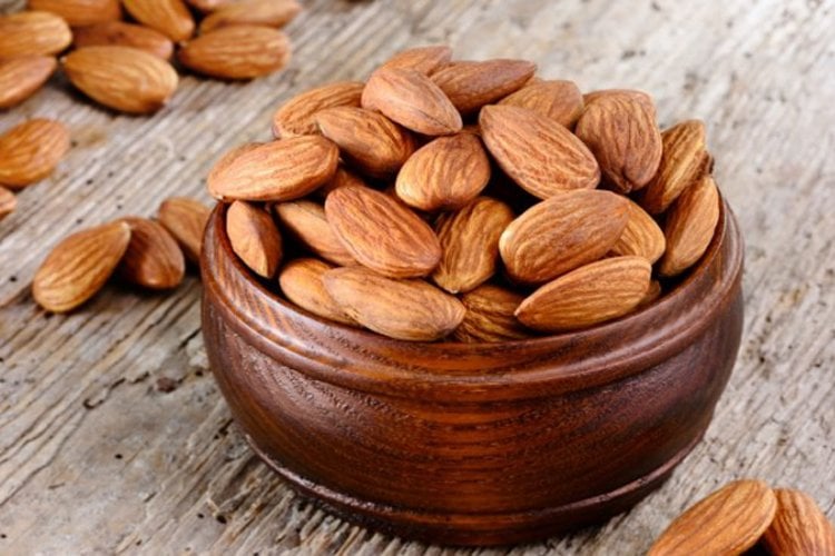 Almonds to eat after a morning run