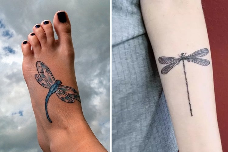 15 Libellen Tattoos, die begeistern  