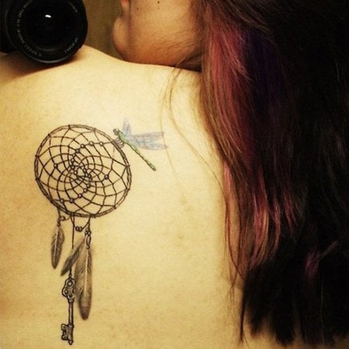 Fanciful Dragonfly Tattoo