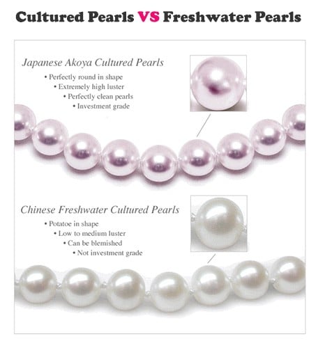 Freshwater vs Cultured Pearls