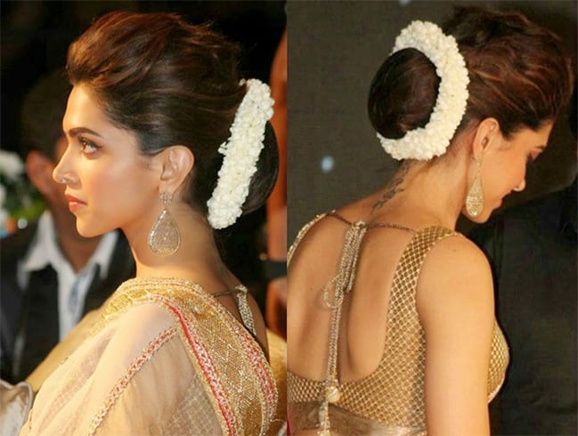 Gajra Bun Hairstyle