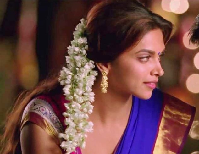 Deepika Padukone in Half Updo Gajra