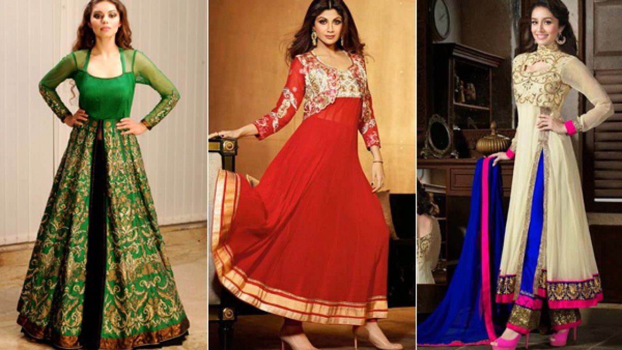 anarkali dress for fat ladies