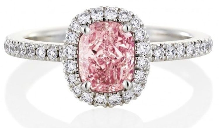 Pink Cushion Ring