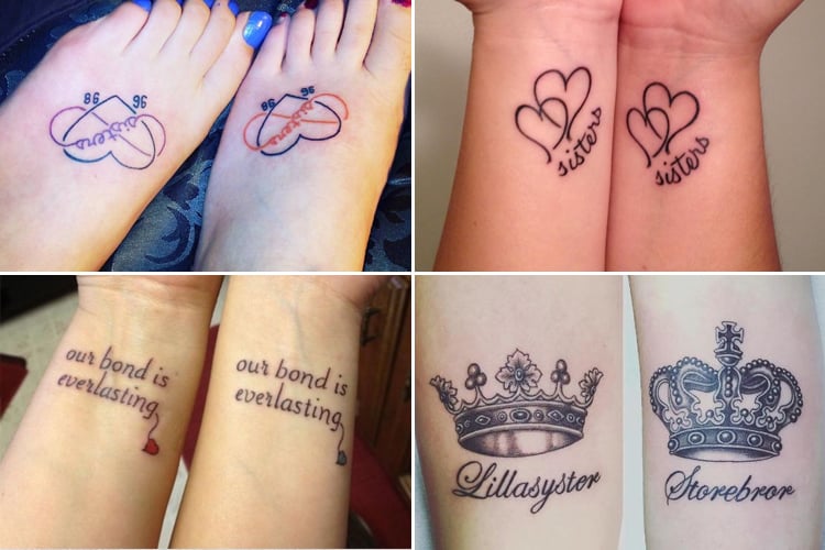 26 Perfectly Sublime Tattoo Designs For Sisters Or Best Friends  Tattoodo