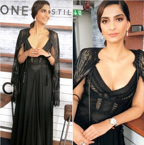 Sonam Kapoor Fashion In Black