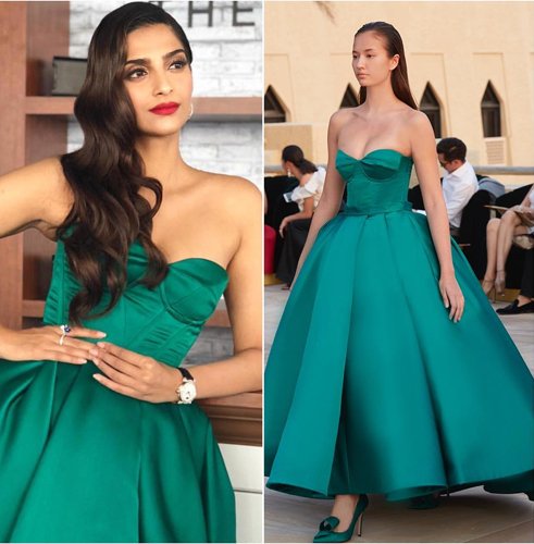 Sonam Kapoor Fashion In Green