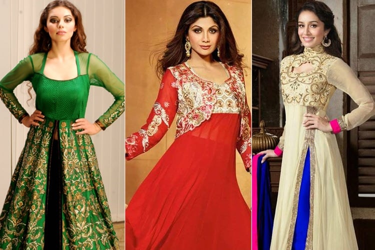 anarkali dress for short height