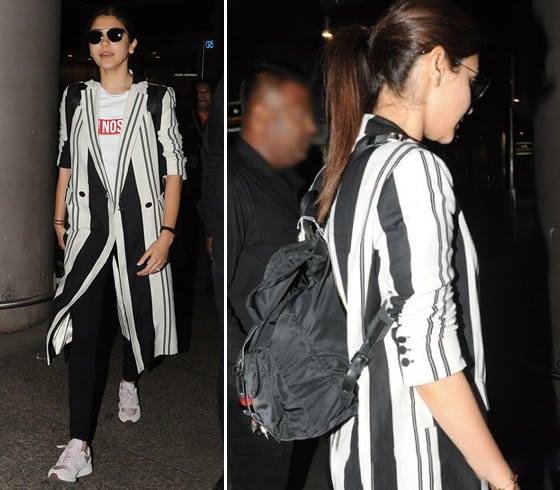 Anushka Sharma Prada backpack