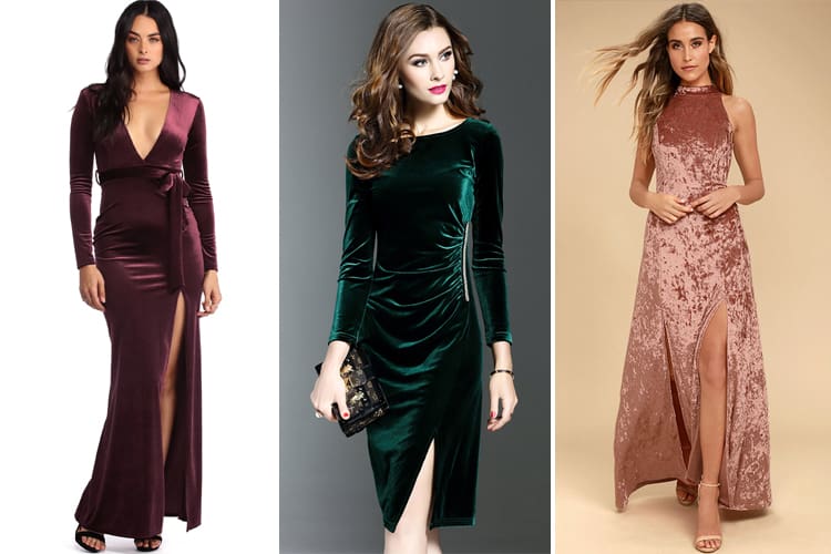 Velvet dresses