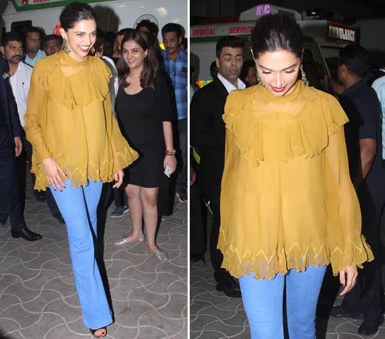 Deepika Padukone in Chloe Ruffles Top