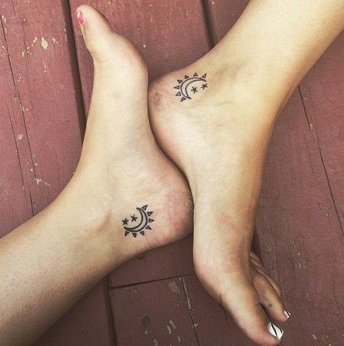 Foot sister tattoos