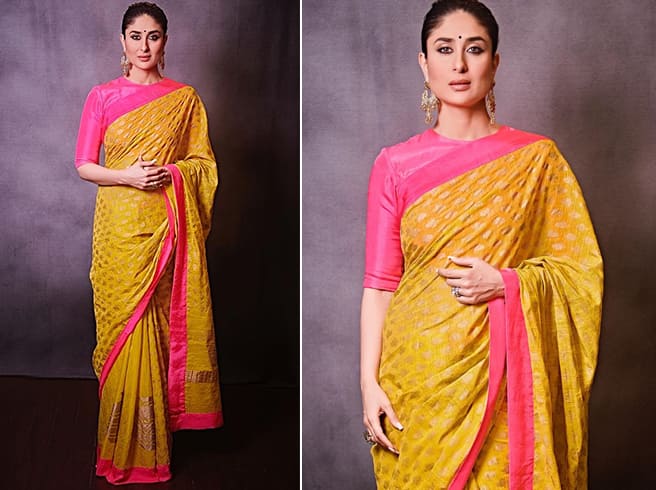 Kareena Kapoor in Masaba chiffon sari