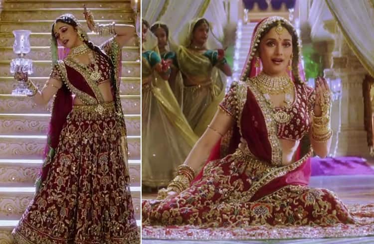 Madhuri Dixit Nene heavy lehenga