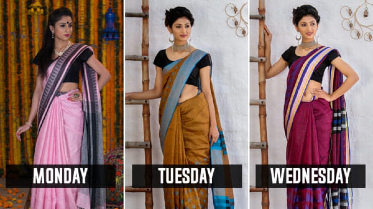 saree as office wear