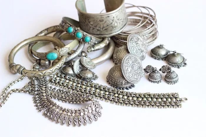 Oxidized Silver Jewelry Items