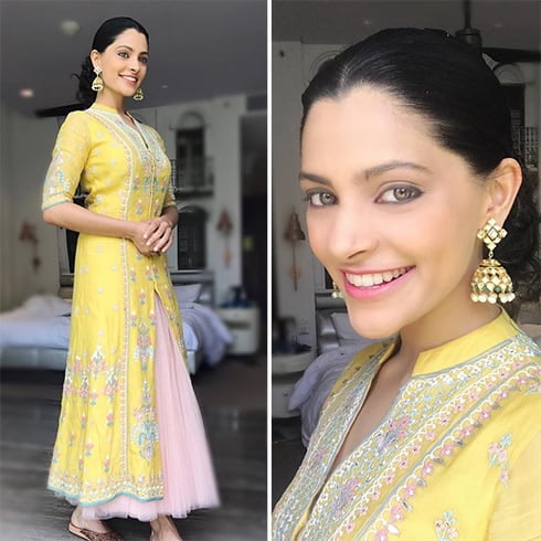 Saiyami Kher in Anita Dongre kurta