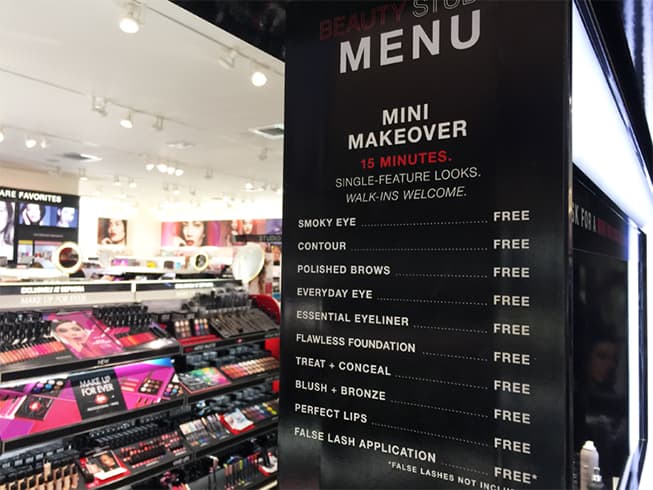 Sephora Free Mini Makeover