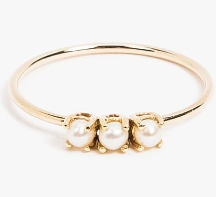 Tri Pearl Ring