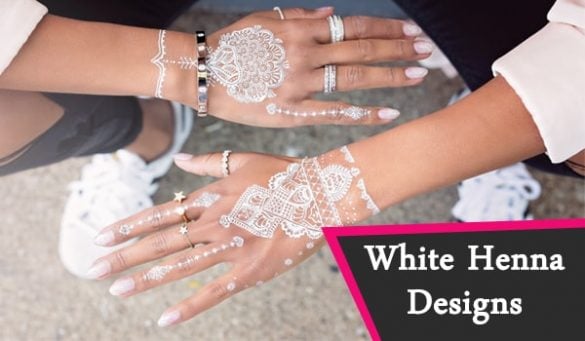 White Henna Designs