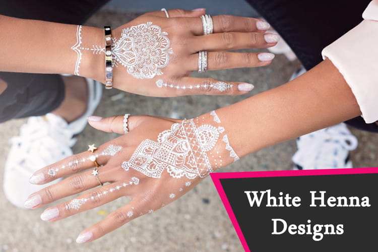 White Henna Designs