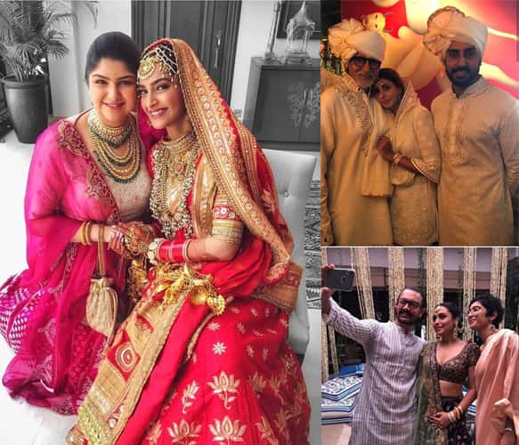 Celebrities at sonam kapoor wedding