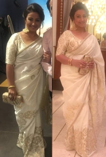 Divya Dutta in white saree fashion