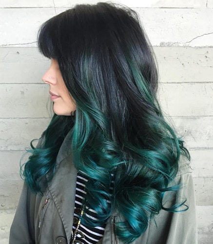 Emerald Green Balayage