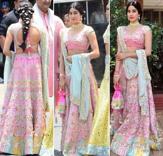 Janhvi Kapoor Fashion at Sonam Kapoor wedding